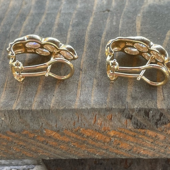 14k Gold & Diamond Earrings